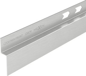 Mexen Line-B elülső zuhanytálca szegély 130 cm, inox - 181003130U