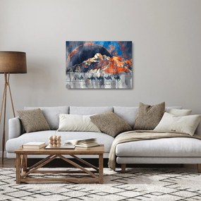Üveg kép - A sweathouse-ok illusztrációja (70x50 cm)