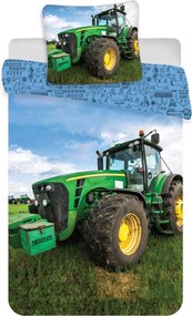 Traktor Green Field ágyneműhuzat 140×200cm, 70×90 cm