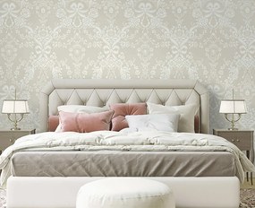 Holden Decor Imaginarium 3 Bow Damask taupe damaszt mintás papír tapéta – 14171