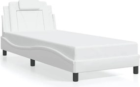 vidaXL fehér műbőr ágykeret Viana matrac nélkül 80 x 200 cm