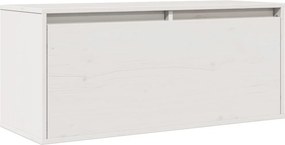 vidaXL fehér tömör fenyőfa faliszekrény 80 x 30 x 35 cm