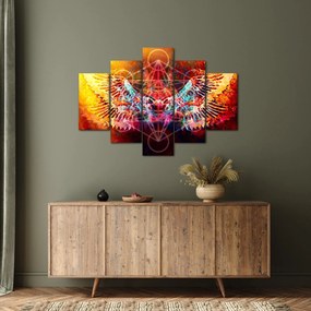 Kép - Merkaba szárnyakkal, absztrakció (150x105 cm)