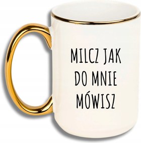 Bögre Nagy Fehér Arany Rant Vicces Ajándék Hallgass, Ahogy Hozzám Beszélsz