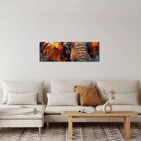 Kép - Egy elefánt festése (órával) (90x30 cm)