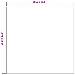 2 db négyzet alakú falitükör 60 x 60 cm