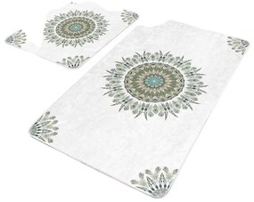 Fehér fürdőszobai kilépő szett 2 db-os 60x100 cm – Mila Home