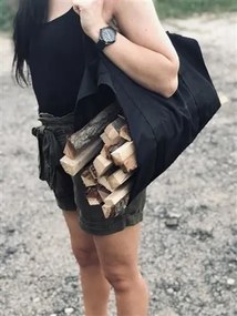 ISO Tűzifa táska 100x45cm, fekete, 8791