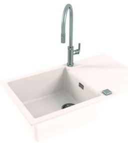 ALVEUS 1132027 - Mosogató CADIT 86x50 cm gránit/fehér