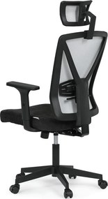 KA-W3137 fekete szövet irodai szék hinta mechanizmussal