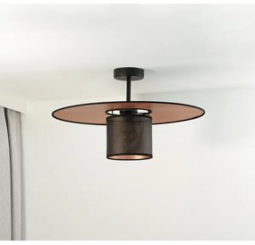 Duolla - Felületre szerelhető csillár TOKYO SHINY 1xE27/15W/230V átm. 50 cm fekete/réz