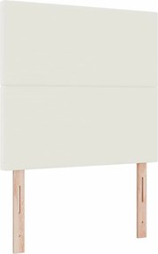 vidaXL Fejtámla Krém 80 cm Bársonyos szövet