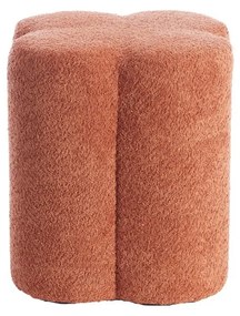 Narancssárga buklé puff Nalani – Light &amp; Living