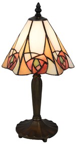 Tiffany asztali lámpa Bézs, Sárga 20x18x37 cm