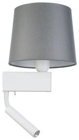 Nowodvorski CHILLIN fali lámpa, olvasókarral, szürke, G9+E27 foglalattal, 40W,10W , TL-8215