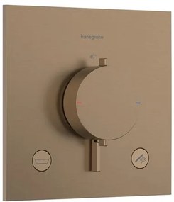Zuhany és fürdő csaptelep Hansgrohe Ecostat Comfort E vakolat alatti rész nélkül csiszolt bronz 33716140