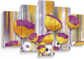 Kép - Virágok illusztrációja (150x105 cm)