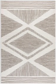 Teraszszőnyeg 160x230cm,bézs krémszínű kétoldalas lapos szövésű zsinóros