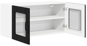 Fali konyhaszekrény Fekete tölgy 80 x 31 x 40 cm Faanyag