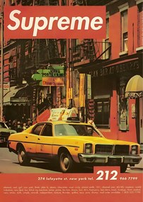 Poszter Supreme A4 21x30 cm streetwear divat urban stílus