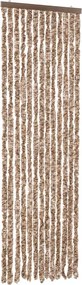 vidaXL bézs és sötétbarna zsenília rovarfüggöny 56x185 cm