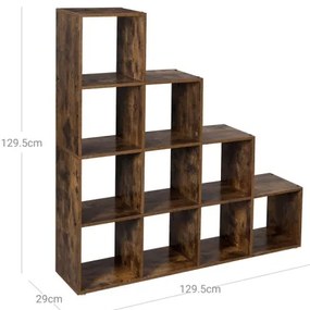 DOVARO barna könyvespolc