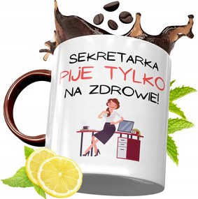 Bordó Bögre Titkárnőnek Születésnapi Ajándék fényképes nyomtatással