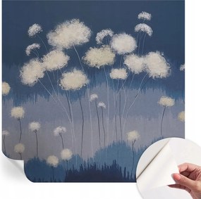 Dekoratív Öntapadós Tapéta Divatos Minták Fehér pitypangok 250x250 cm