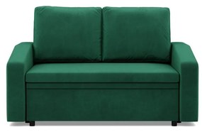 Zeus kanapé, bársony, hab töltet, döntött kartámasz, zöld