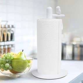 Fehér papírtörlő tartó ø 16 cm Birdie – Balvi