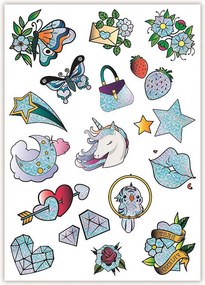 Crazy Chic Sparkly csillámos tetoválás Clementoni