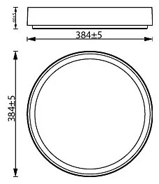 Philips HANNO LED 24W 230V 2700K fekete dimmelhető mennyezeti lámpa
