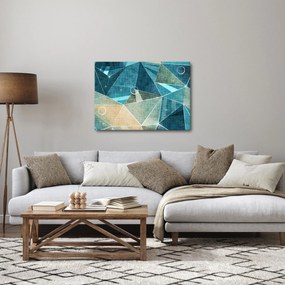 Kép - Türkiz absztrakció (70x50 cm)