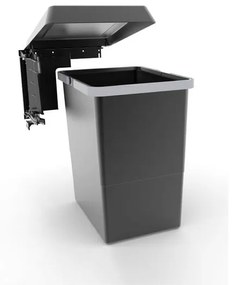 Hulladékgyüjtő Elletipi SWING 2.0, kifordítható, szürke, 24L