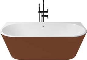 Aidar Wall kád_80x170_Cobre Metallic/Blanco Brillo