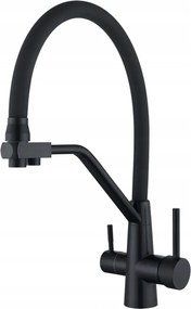 Konyhai csaptelep Wezer INX4A-08-BLACK vízszűrő csatlakozással