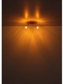 Globo 54802GB-2 - spotlámpa XARA I 2xE14/40W/230V arany