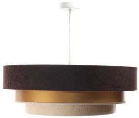 TRINITI függeszték 1xE27/60W/230V barna/arany/beige