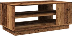 vidaXL antik fa színű szerelt fa dohányzóasztal 102 x 55 x 43 cm