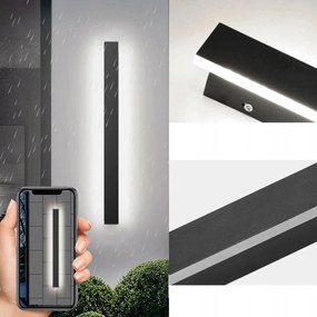 Led Homlokzati Fali Lámpa Kerti Fali Lámpa Lara 24W 80cm kültéri IP65