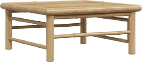 vidaXL bambusz kerti asztal 65 x 65 x 30 cm