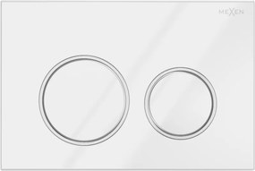 Mexen Fenix Air 07 XS pneumatikus öblítógomb, fényes fehér - 6A0700