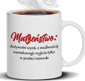 Bögre Fehér Élettartam Ítélet Esküvői Ajándék Évforduló Férj Feleség Partner