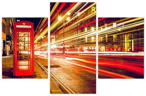 Piros londoni telefonfülke képe (90x60 cm)