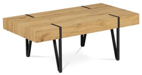 Autronic dohányzóasztal 110x42 cm MDF fekete AHG-233 OAK
