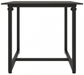 3 részes fekete polyrattan kültéri ülőgarnitúra párnákkal