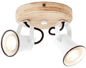 Brilliant - SEED spotlámpa, 2× GU10 / 5 W / 230 V, fehér/bézs