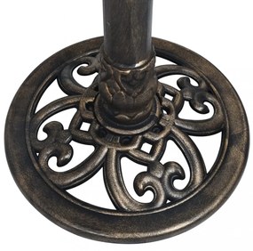 bronz színű műanyag napóra 35,5 x 82 cm