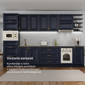 Klarstein Victoria beépített sütő 45 cm 49 l krémszín