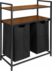 Mosodatartó kosár polcokkal, 2 rekesszel, Mirun